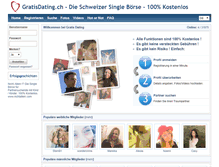 Tablet Screenshot of gratisdating.ch